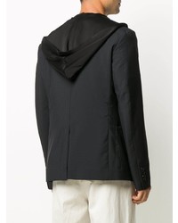 Lanvin Double Breasted Hooded Blazer