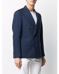 Mp Massimo Piombo Double Breasted Structured Blazer