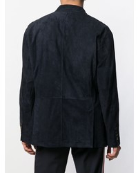 Brunello Cucinelli Double Breasted Suede Jacket