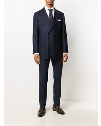 Kiton Double Breasted Suit Jacket