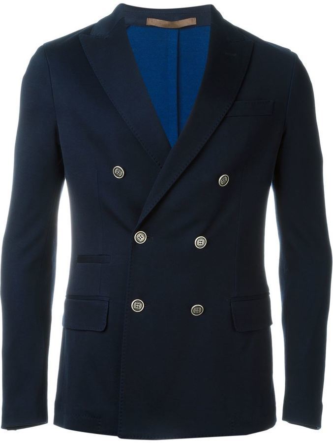 Eleventy Double Breasted Blazer, $482 | farfetch.com | Lookastic