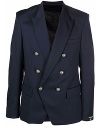 Balmain Embossed Buttons Double Breasted Blazer