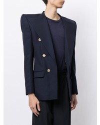 Balmain Exaggerated Shoulder Blazer Jacket