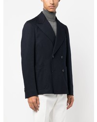 Peserico Jersey Knit Double Breasted Blazer