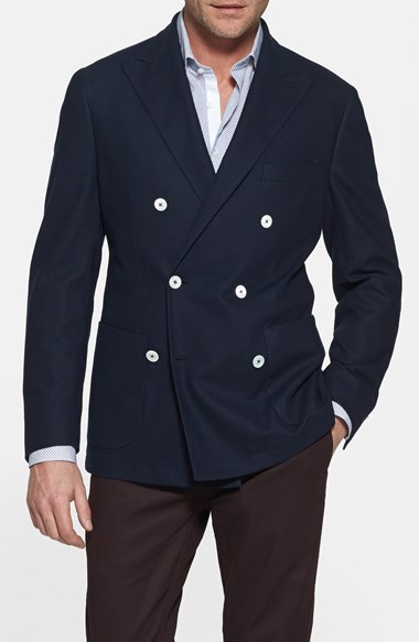 Kent & Curwen Kent And Curwen Double Breasted Knit Blazer, $795 ...
