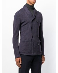 Emporio Armani Knitted Double Breasted Blazer