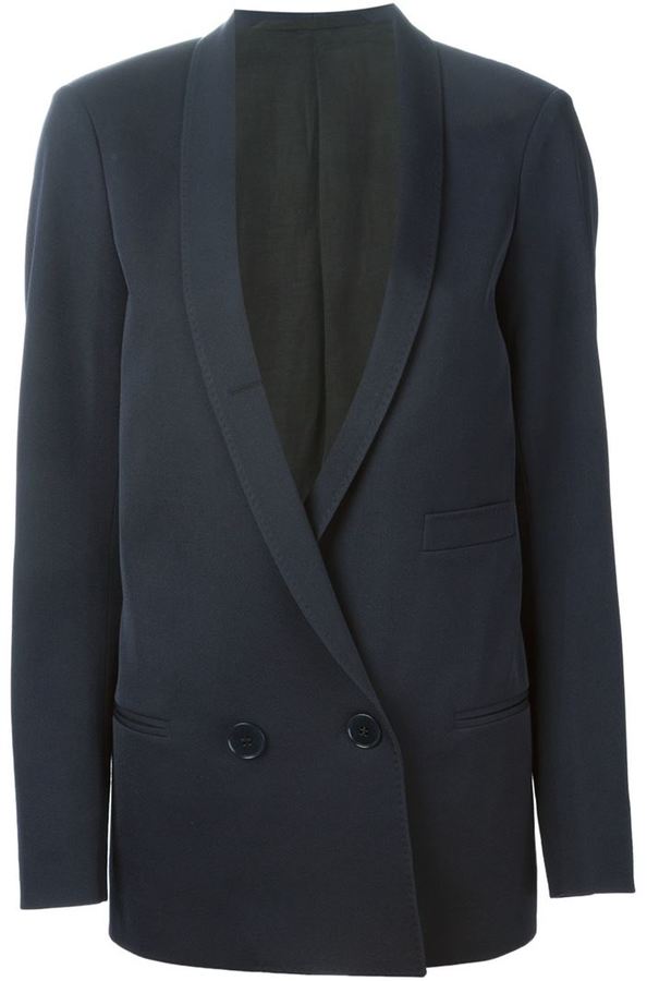 LEMAIRE Black Double-Breasted Blazer