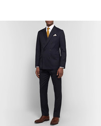 Paul Smith Midnight Blue Soho Slim Fit Double Breasted Wool Suit Jacket