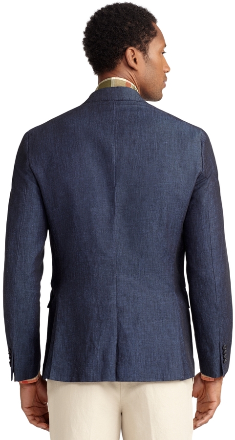 Maison Milano 100% Linen Club Blazer - Navy