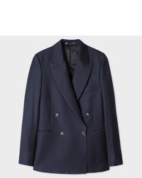 Paul Smith Navy Wool Double Breasted Blazer