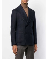 Tagliatore Patterned Double Breasted Blazer