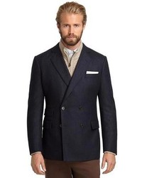 Brooks Brothers Regent Fit Double Breasted Flannel Sport Coat