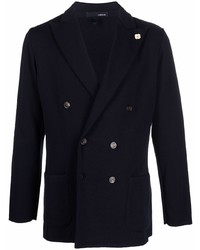Lardini Relaxed Fit Double Breasted Blazer