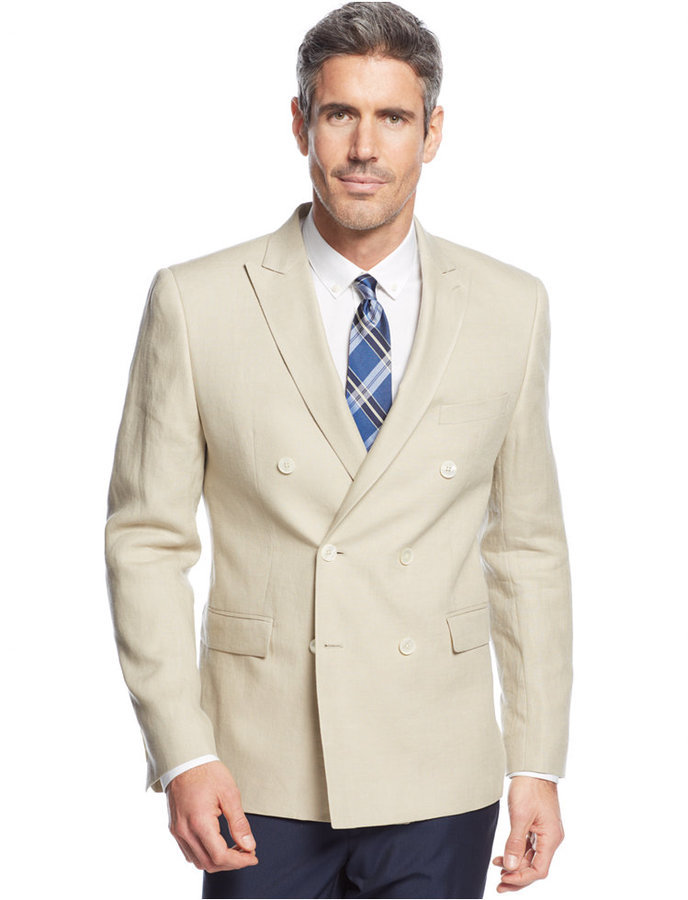 Lauren Ralph Lauren Solid Linen Double Breasted Sport Coat 295 Macys Lookastic 