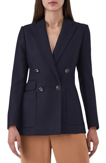 reiss navy jacket womens