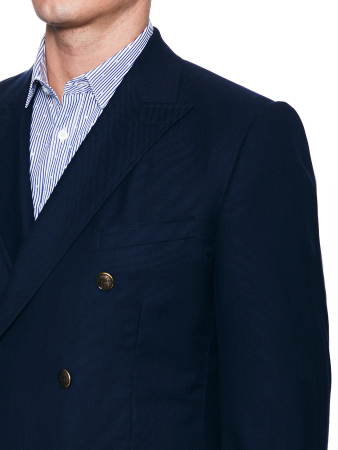 Textured Classic Fit Double Breasted Sportcoat, $1,695 | Gilt | Lookastic