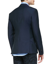 Lanvin Woolmohair Double Breasted Jacket Navy