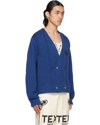 Bode Blue Double Breasted Cardigan