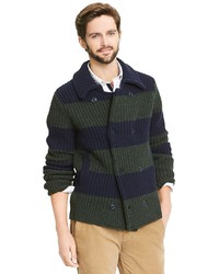 Tommy Hilfiger Rugby Stripe Knit Peacoat