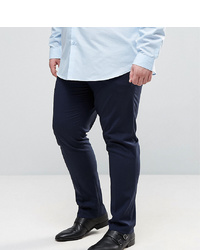 ASOS DESIGN Asos Plus Skinny Smart Trousers In Navy