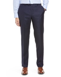 Hickey Freeman B Series Honeyway Relaxed Fit Dress Pants In Navy At Nordstrom