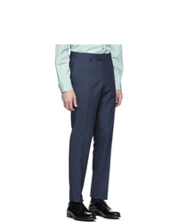 Tiger of Sweden Blue And Black Wool Tilman Trousers