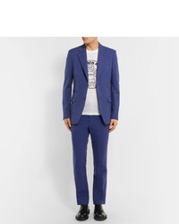 Stella McCartney Blue Slim Fit Woven Suit Trousers