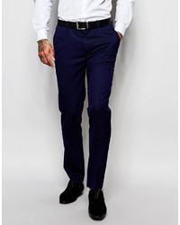 Asos Brand Skinny Suit Pants In Navy