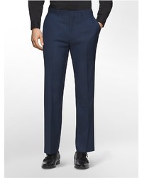 Calvin Klein Classic Fit Navy Plaid Suit Pants