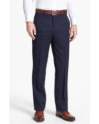 JB Britches Flat Front Worsted Wool Trousers