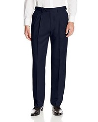Haggar Heather Stria Pleat Front Straight Fit Expandable Waist Dress Pant