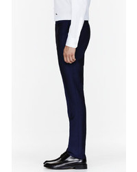 Kris Van Assche Krisvanassche Navy Wool Classic Slim Trousers