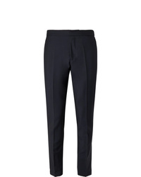 Salle Privée Midnight Blue Seph Slim Fit Wool And Mohair Blend Trousers