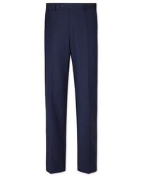 Charles Tyrwhitt Navy Abercorn Wool Linen Classic Fit Suit Pants