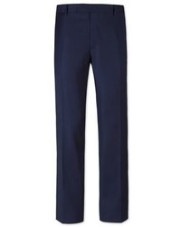 Charles Tyrwhitt Navy Italian Wool Cashmere Slim Fit Luxury Suit Pants