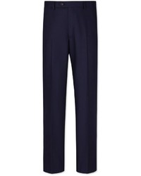 Charles Tyrwhitt Navy Nelson Herringbone Classic Fit Suit Pants