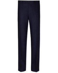 Charles Tyrwhitt Navy Nelson Herringbone Slim Fit Suit Pants