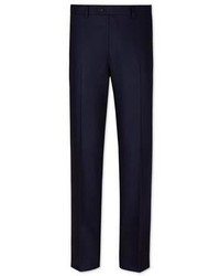 Charles Tyrwhitt Navy Nelson Herringbone Slim Fit Suit Pants