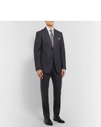 Tom Ford Navy Shelton Slim Fit Puppytooth Wool Suit Trousers