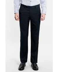 Topman Navy Slim Fit Suit Trousers