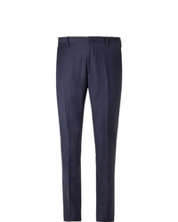 Paul Smith Navy Soho Slim Fit Puppytooth Wool Suit Trousers
