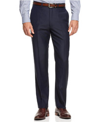Ryan Seacrest Distinction Navy Solid Modern Fit Pants