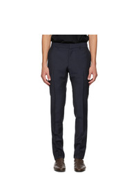 Dunhill Navy Tropical Wool Travel Trousers
