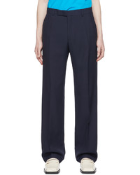 Martine Rose Navy Viscose Trousers