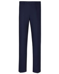 Charles Tyrwhitt Navy Wentworth Basket Weave Slim Fit Suit Pants