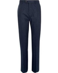 River Island Navy Wool Blend Slim Suit Pants