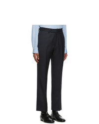 Gucci Navy Wool Tricotine Trousers