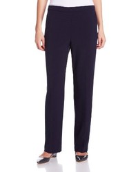 Briggs New York Flat Front Pull On Pant With Slimming Solution