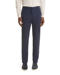 Loro Piana Pantaflat Stretch Cotton Pants In Blue At Nordstrom