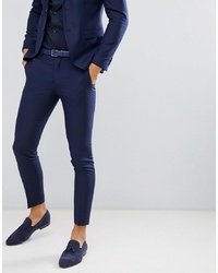 Jack & Jones Premium Suit Trouser In Super Slim Fit Navy